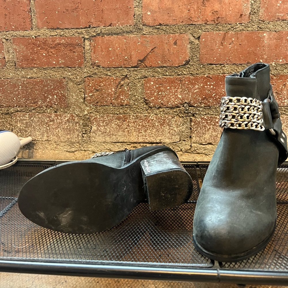 JEFFREY CAMPBELL MOTORAMA LEATHER BOOTIES
